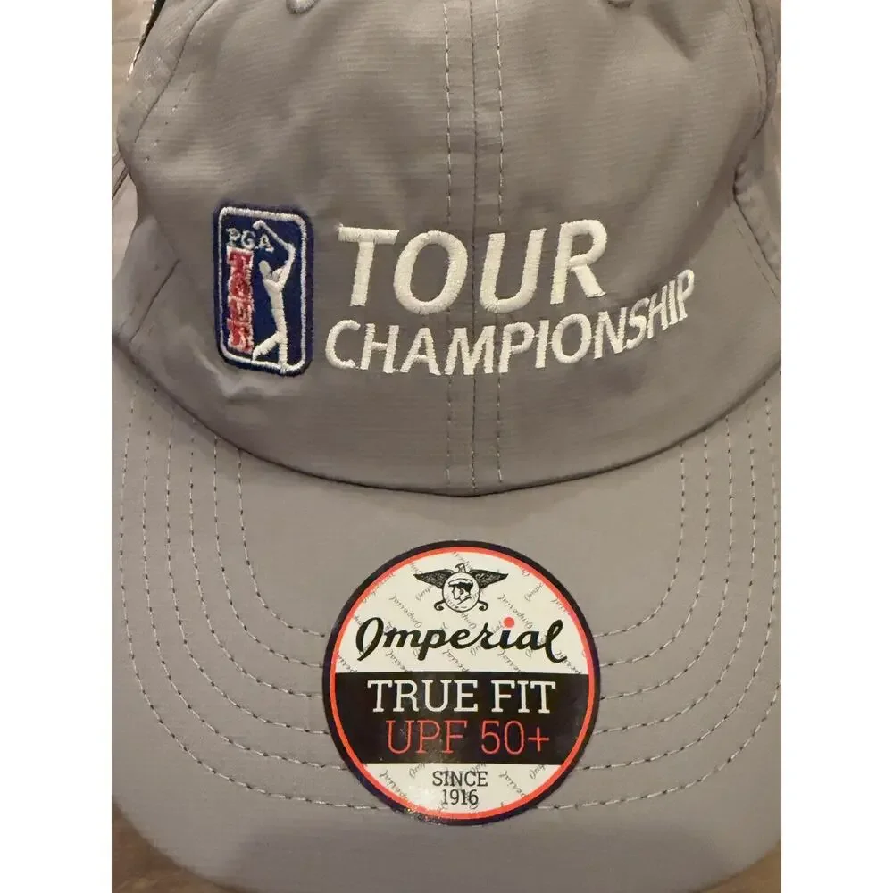 Imperial PGA Tour Championship Gray Adjustable Strapback Hat NWT Company’s Logo